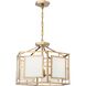 Hillcrest 6 Light 22 inch Vibrant Gold Chandelier Ceiling Light