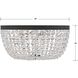 Nola 5 Light 20 inch Black Forged Flush Ceiling Light