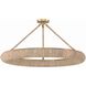 Oakley 1 Light 32 inch Soft Gold Semi Flush Ceiling Light