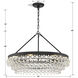 Calypso 6 Light 30 inch Matte Black Chandelier Ceiling Light