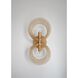 Doral 2 Light 7.75 inch Renaissance Gold ADA Sconce Wall Light