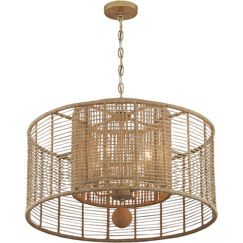 Jayna 4 Light 25 inch Burnished Silver Chandelier Ceiling Light