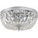 Waltham 3 Light 12 inch Polished Chrome Flush Ceiling Light in Clear Hand Cut