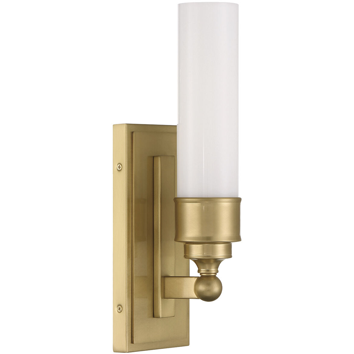 Wilcox Bath Sconce Wall Light in Aged Brass