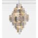 Addis 20 Light 31.5 inch Polished Chrome Chandelier Ceiling Light in Tronchi Glass Autumn
