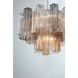 Addis 9 Light 22 inch Polished Chrome Chandelier Ceiling Light in Tronchi Glass Autumn