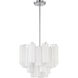 Addis 4 Light 17.75 inch Polished Chrome Mini Chandelier Ceiling Light in White