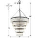 Emory 30 Light 48 inch Black Forged Chandelier Ceiling Light