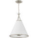 Broche 4 Light 18 inch Antique Silver Pendant Ceiling Light