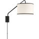 Mallory 50.5 inch 60.00 watt Matte Black Task Sconce Wall Light