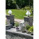 Glacier 3 Light 21 inch Black Charcoal Post in White