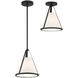 Fulton 1 Light 9.25 inch Black Mini Pendant Ceiling Light