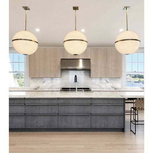 Truax 4 Light 30 inch Aged Brass Pendant Ceiling Light