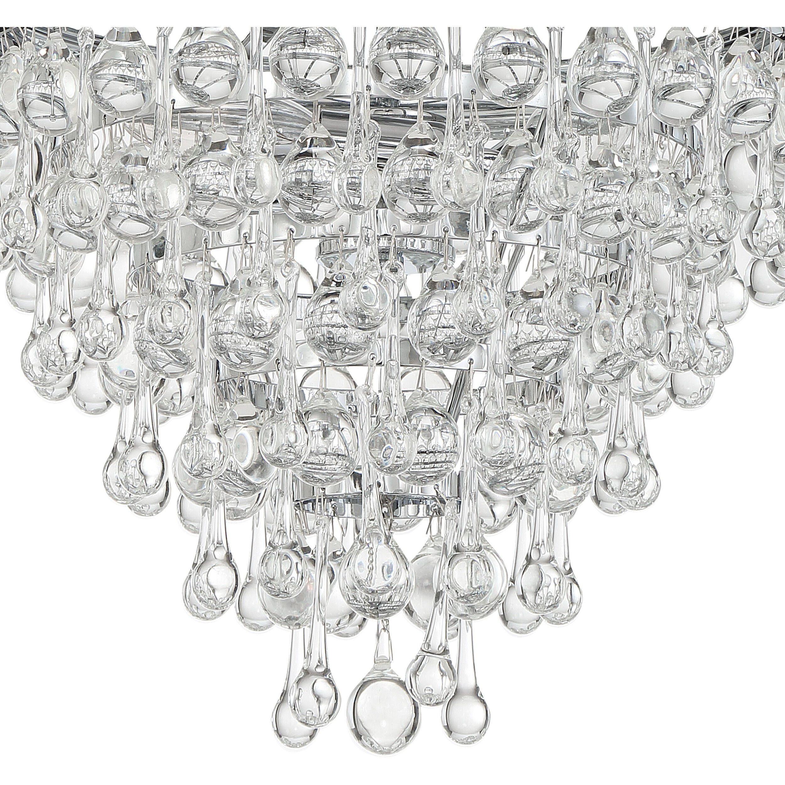 Calypso 3 Light 13 inch Polished Chrome Chandelier Ceiling Light