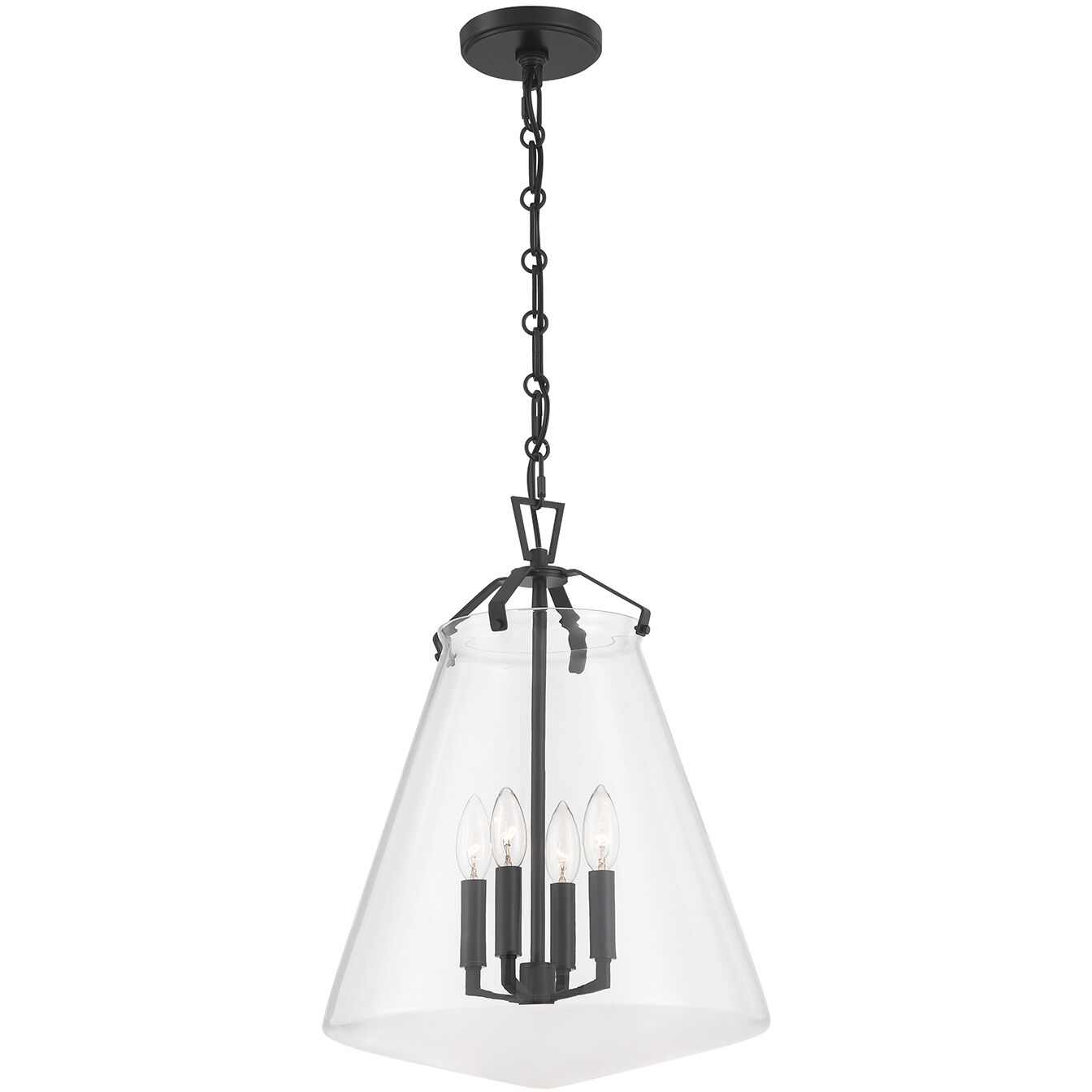 Voss Pendant Ceiling Light in Matte Black