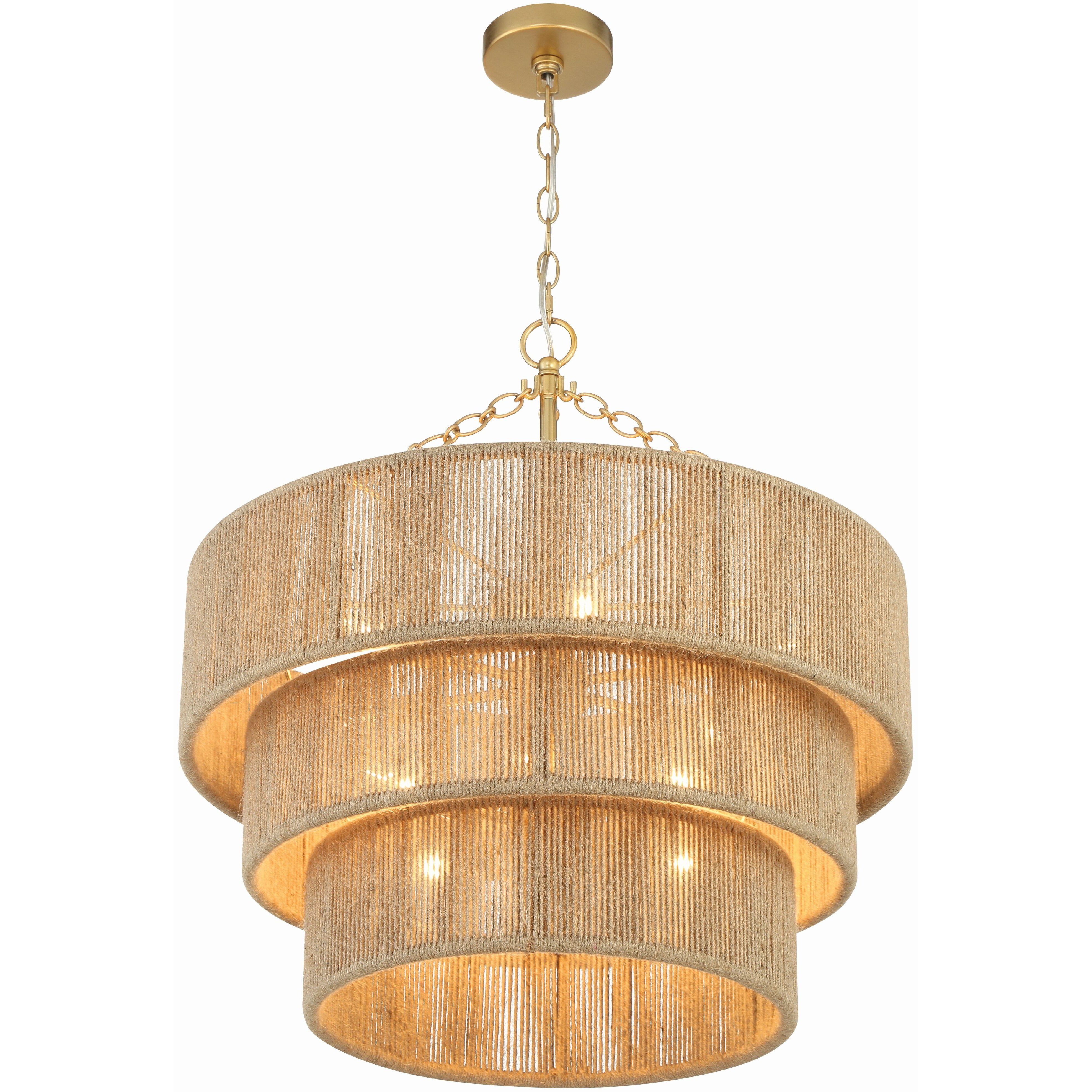 Shyla 10 Light 24 inch Soft Gold Chandelier Ceiling Light