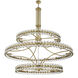 Clover 24 Light 48 inch Aged Brass Chandelier Ceiling Light
