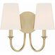 Payton Bath Wall Light in Vibrant Gold