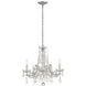 Maria Theresa 5 Light 20 inch Polished Chrome Chandelier Ceiling Light in Clear Hand Cut