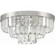 Hayes 8 Light 18 inch Polished Nickel Flush/Semi Flush Ceiling Light