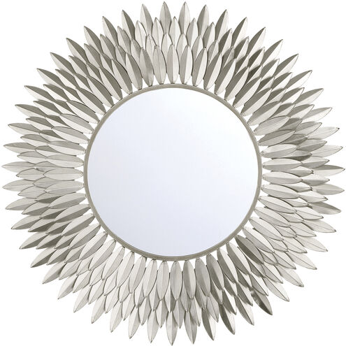 Broche 30 X 30 inch Antique Silver Wall Mirror