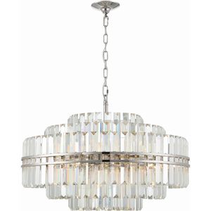 Hayes 16 Light 28 inch Polished Nickel Chandelier Ceiling Light