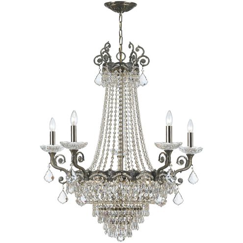 Majestic 11 Light 33 inch Historic Brass Chandelier Ceiling Light