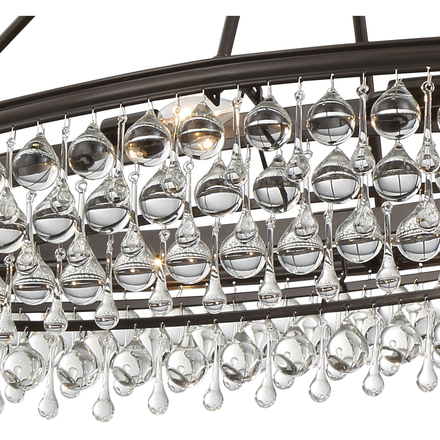 Calypso 8 Light 39.75 inch Vibrant Bronze Chandelier Ceiling Light