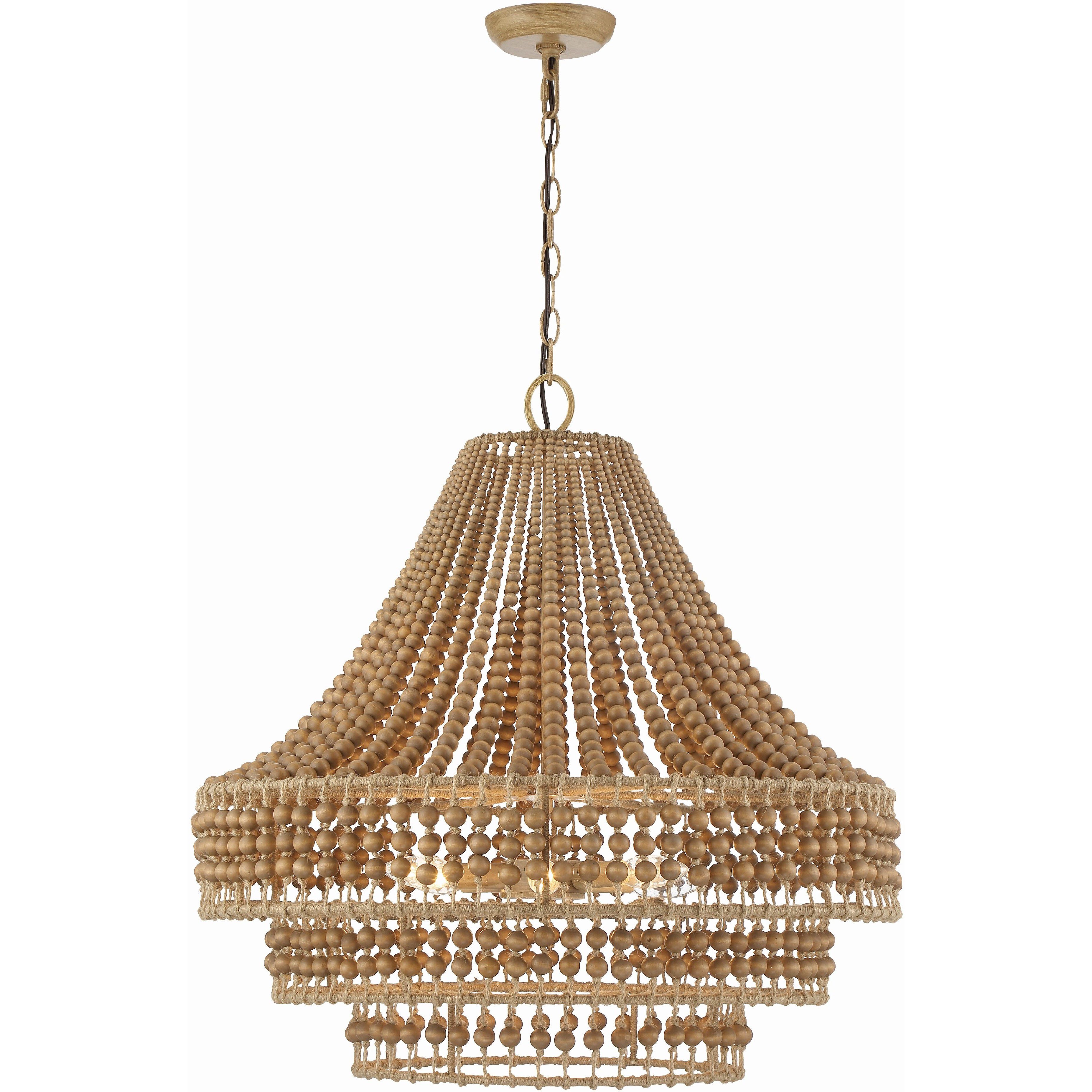 Silas 6 Light 26.75 inch Burnished Silver Chandelier Ceiling Light