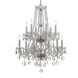 Traditional Crystal 12 Light 26.5 inch Polished Chrome Chandelier Ceiling Light in Clear Hand Cut