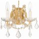 Maria Theresa Sconce Wall Light in Clear Spectra, Gold