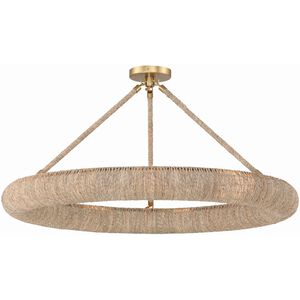 Oakley 1 Light 32 inch Soft Gold Semi Flush Ceiling Light