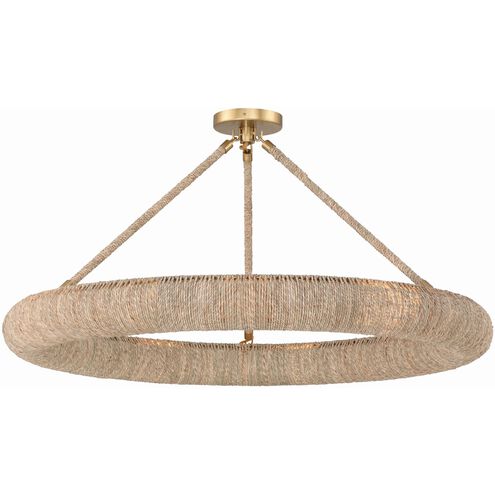 Oakley 1 Light 32 inch Soft Gold Semi Flush Ceiling Light