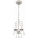 Ashton 3 Light 10 inch Olde Silver Mini Chandelier Ceiling Light in Clear Hand Cut