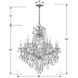 Maria Theresa 13 Light 28 inch Polished Chrome Chandelier Ceiling Light in Clear Swarovski Strass