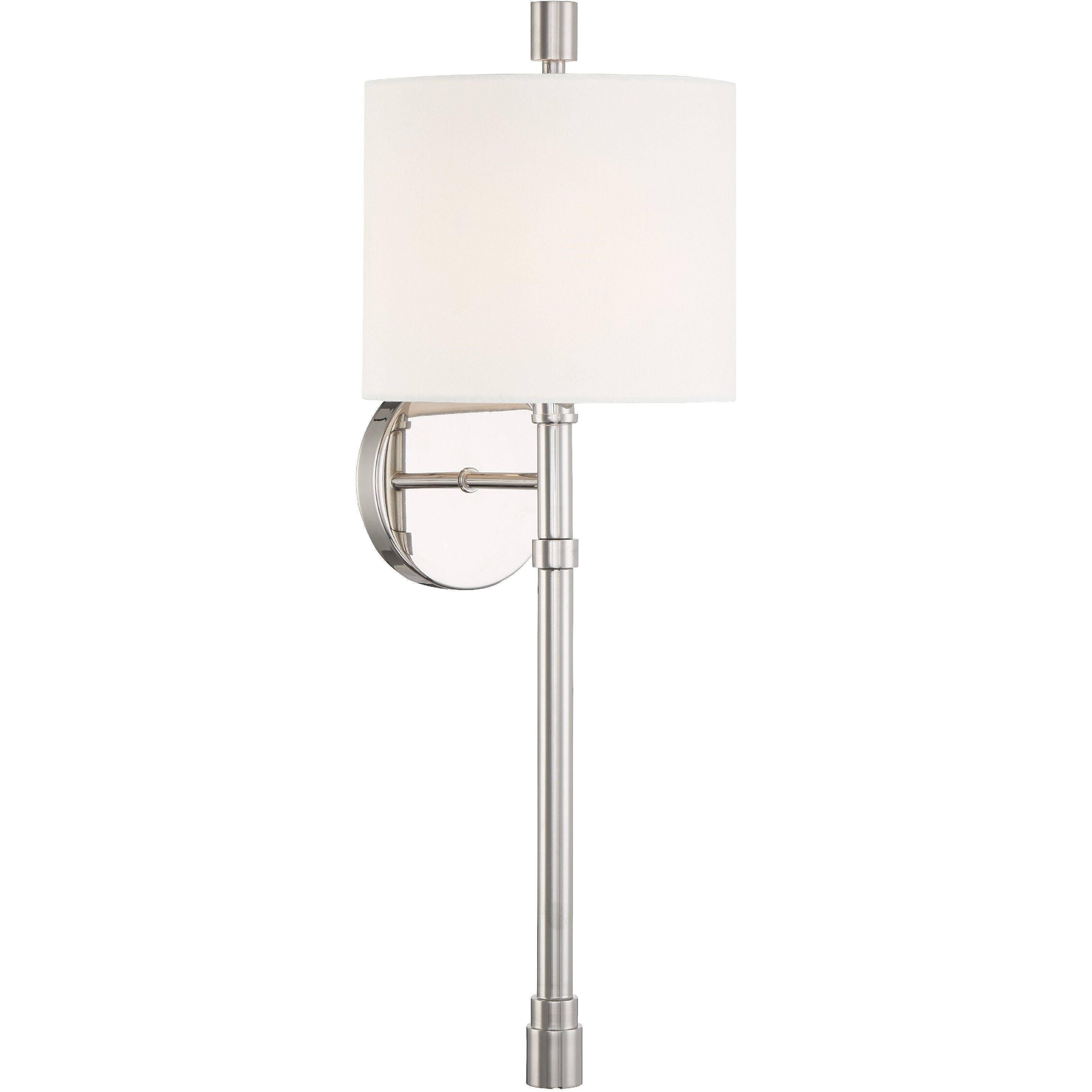 Rachel Bath Sconce Wall Light in Polished Nickel