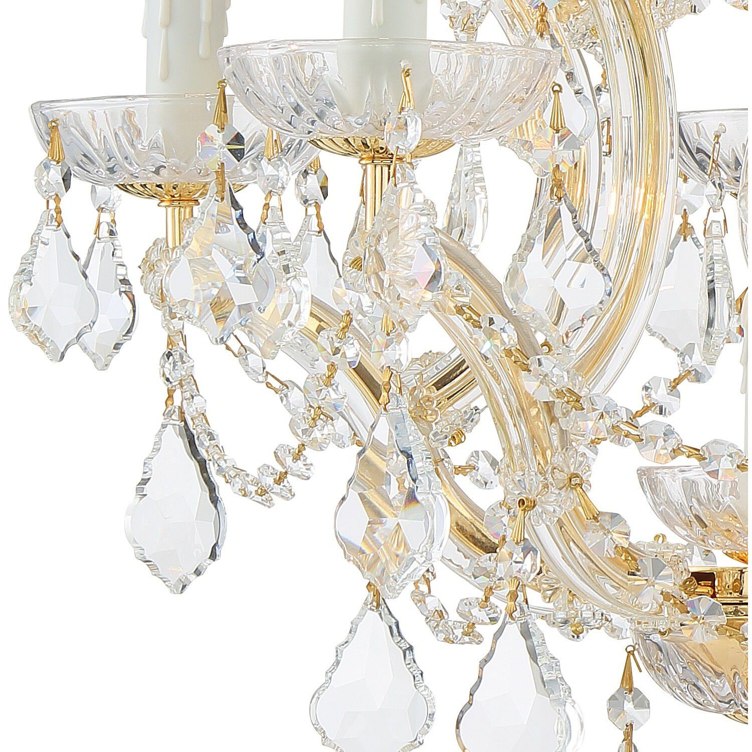 Maria Theresa 6 Light 20 inch Gold Chandelier Ceiling Light in Clear Hand Cut
