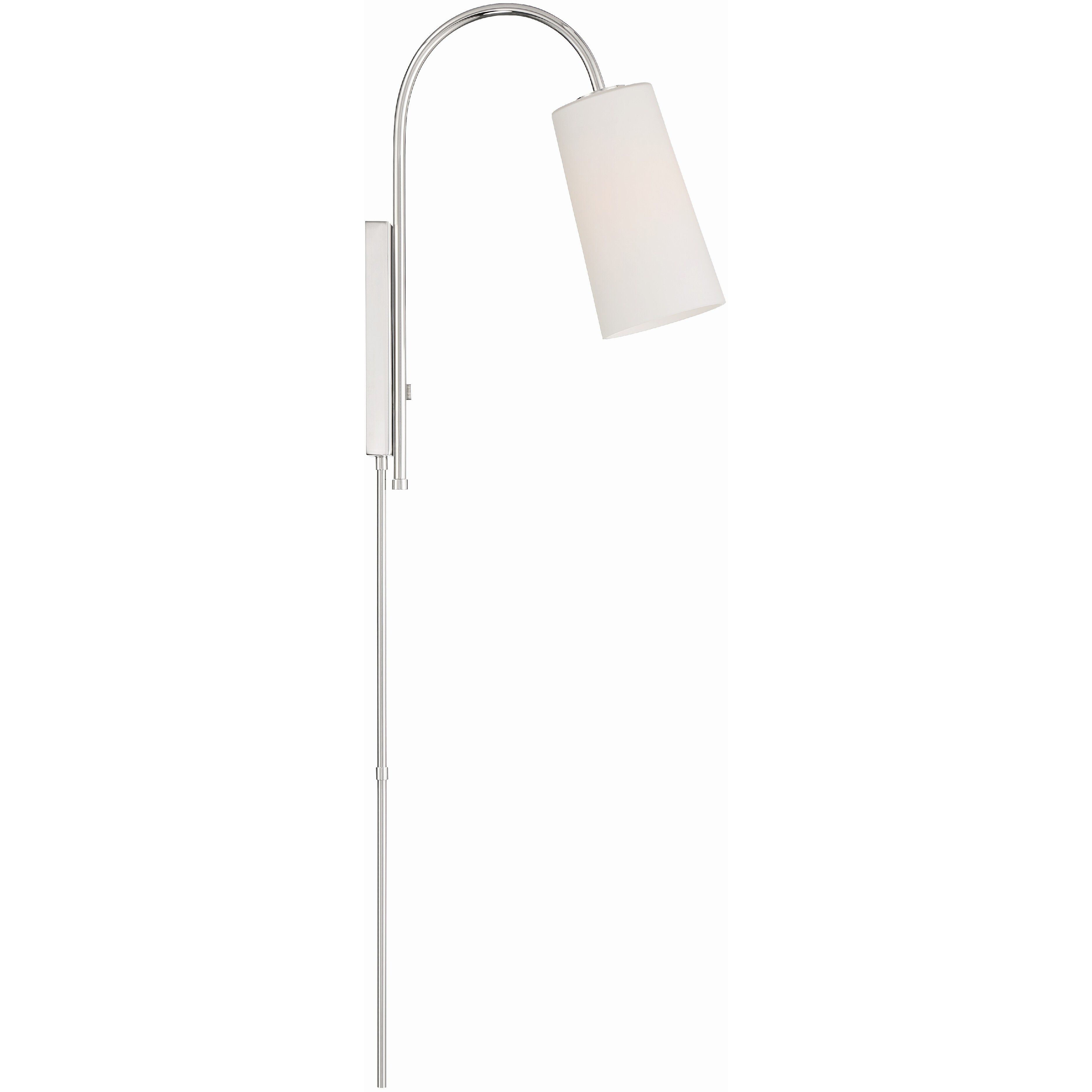 Alexa 13.25 inch 100.00 watt Polished Nickel Task Sconce Wall Light