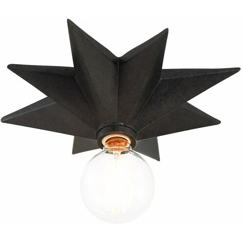 Astro 1 Light 12 inch Black Sconce Wall Light