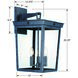 Belmont 3 Light 20 inch Graphite Outdoor Sconce