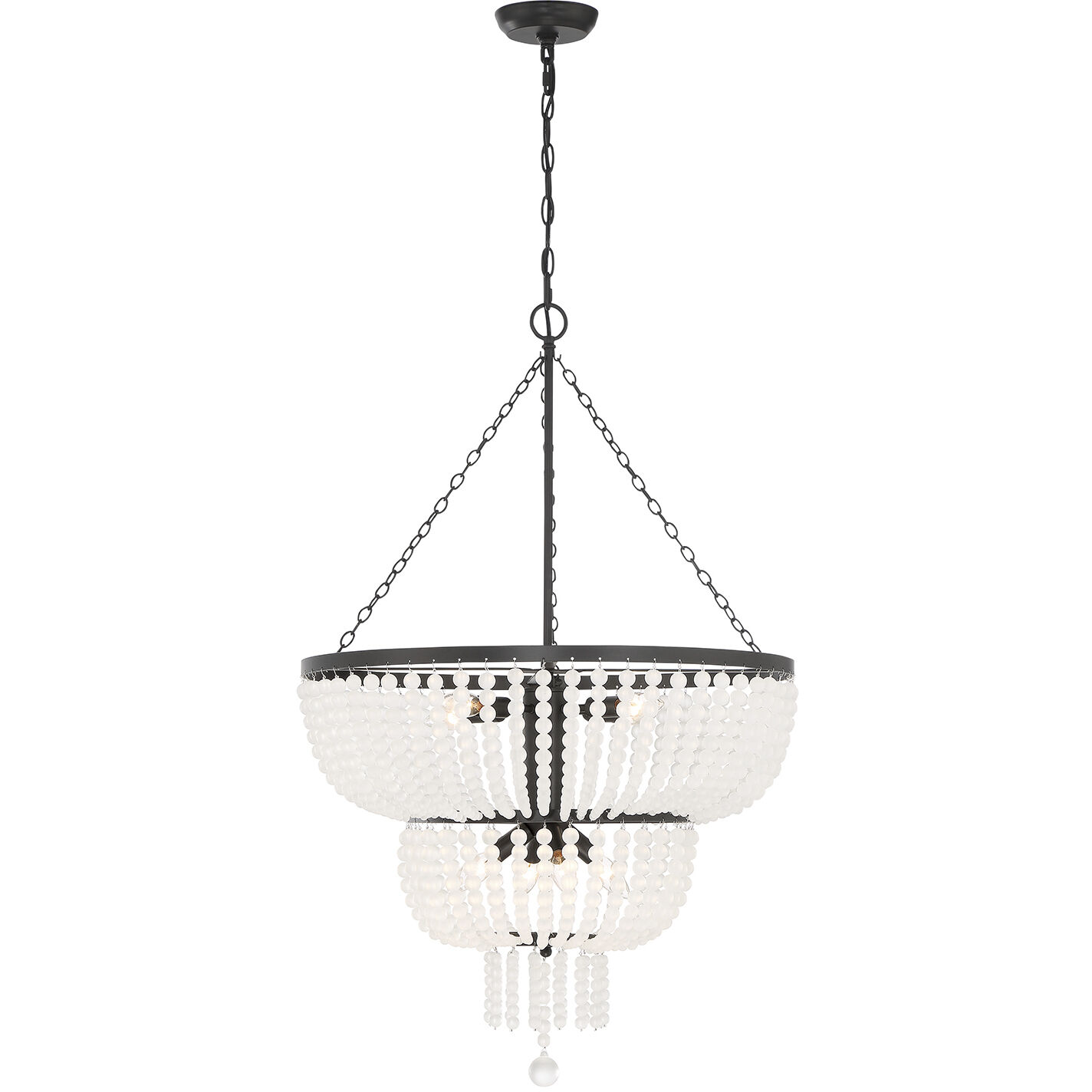 Rylee 8 Light 24.75 inch Matte Black Chandelier Ceiling Light