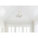 Paris Market 4 Light 13.5 inch Antique White Mini Chandelier Ceiling Light in Clear Hand Cut