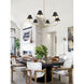 Xavier 6 Light 48 inch Vibrant Gold and Matte Black Chandelier Ceiling Light