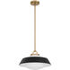 Xander 1 Light 16 inch Vibrant Gold Pendant Ceiling Light
