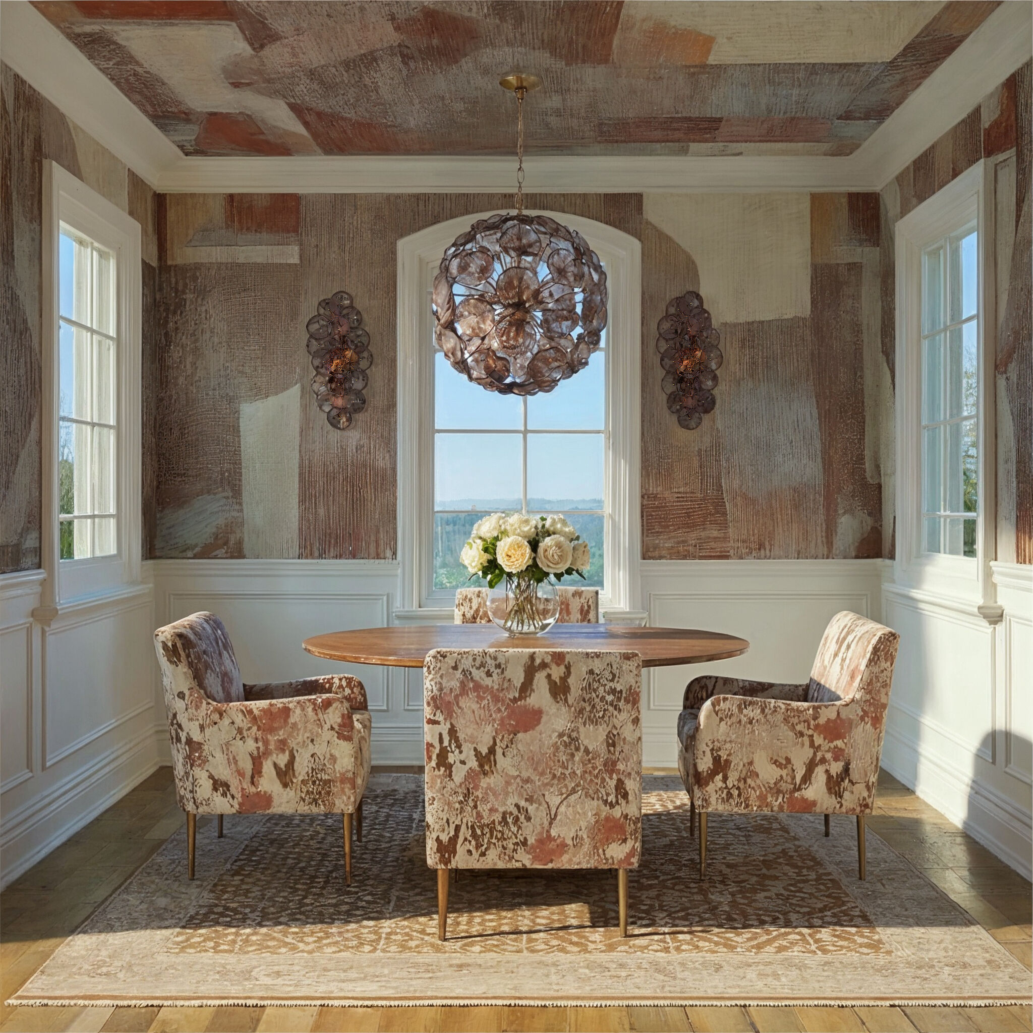 Esme 6 Light 18.25 inch Aged Brass Chandelier Ceiling Light