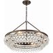 Calypso 6 Light 30 inch Vibrant Bronze Chandelier Ceiling Light