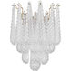 Ollie Bath Wall Light in Sand Glass Clear