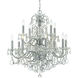 Imperial 12 Light 29.5 inch Polished Chrome Chandelier Ceiling Light in Clear Hand Cut