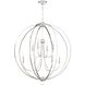 Sylvan 8 Light 40 inch Polished Nickel Chandelier Ceiling Light