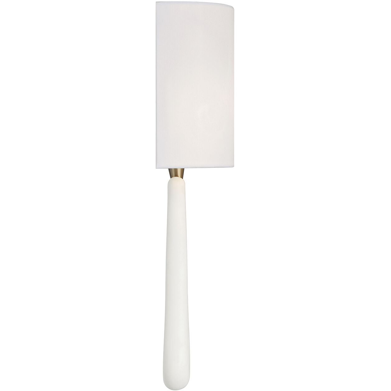 Jori Bath Wall Light in Aged Brass and Matte White